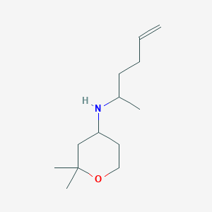 N-hex-5-en-2-yl-2,2-dimethyloxan-4-amine