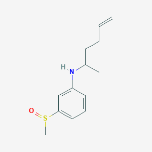 N-hex-5-en-2-yl-3-methylsulfinylaniline