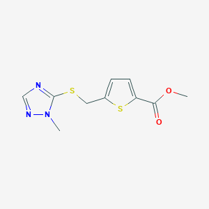 Methyl 5-[(2-methyl-1,2,4-triazol-3-yl)sulfanylmethyl]thiophene-2-carboxylate