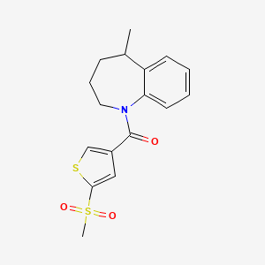 (5-Methylsulfonylthiophen-3-yl)-(5-methyl-2,3,4,5-tetrahydro-1-benzazepin-1-yl)methanone