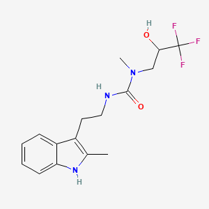 1-methyl-3-[2-(2-methyl-1H-indol-3-yl)ethyl]-1-(3,3,3-trifluoro-2-hydroxypropyl)urea