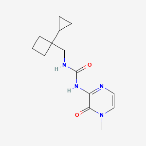 1-[(1-Cyclopropylcyclobutyl)methyl]-3-(4-methyl-3-oxopyrazin-2-yl)urea