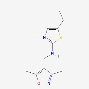 N-[(3,5-dimethyl-1,2-oxazol-4-yl)methyl]-5-ethyl-1,3-thiazol-2-amine