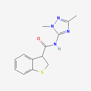 N-(2,5-dimethyl-1,2,4-triazol-3-yl)-2,3-dihydro-1-benzothiophene-3-carboxamide