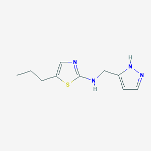 5-propyl-N-(1H-pyrazol-5-ylmethyl)-1,3-thiazol-2-amine