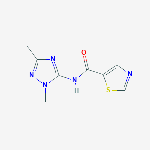 N-(2,5-dimethyl-1,2,4-triazol-3-yl)-4-methyl-1,3-thiazole-5-carboxamide