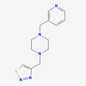 4-[[4-(Pyridin-3-ylmethyl)piperazin-1-yl]methyl]thiadiazole