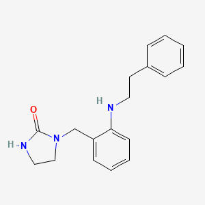 1-[[2-(2-Phenylethylamino)phenyl]methyl]imidazolidin-2-one