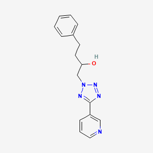 4-Phenyl-1-(5-pyridin-3-yltetrazol-2-yl)butan-2-ol