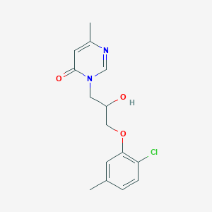 3-[3-(2-Chloro-5-methylphenoxy)-2-hydroxypropyl]-6-methylpyrimidin-4-one