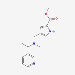 methyl 4-[[methyl(1-pyridin-3-ylethyl)amino]methyl]-1H-pyrrole-2-carboxylate