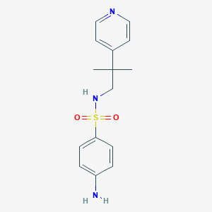 4-amino-N-(2-methyl-2-pyridin-4-ylpropyl)benzenesulfonamide