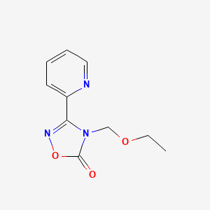 4-(Ethoxymethyl)-3-pyridin-2-yl-1,2,4-oxadiazol-5-one