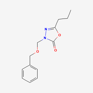 3-(Phenylmethoxymethyl)-5-propyl-1,3,4-oxadiazol-2-one