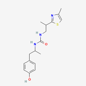 1-[1-(4-Hydroxyphenyl)propan-2-yl]-3-[2-(4-methyl-1,3-thiazol-2-yl)propyl]urea