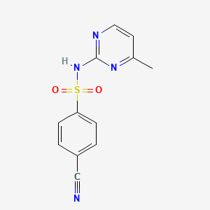 4-cyano-N-(4-methylpyrimidin-2-yl)benzenesulfonamide