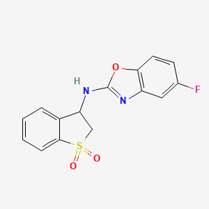 N-(1,1-dioxo-2,3-dihydro-1-benzothiophen-3-yl)-5-fluoro-1,3-benzoxazol-2-amine