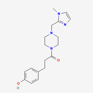 3-(4-Hydroxyphenyl)-1-[4-[(1-methylimidazol-2-yl)methyl]piperazin-1-yl]propan-1-one