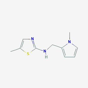 5-methyl-N-[(1-methylpyrrol-2-yl)methyl]-1,3-thiazol-2-amine