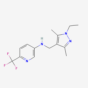 N-[(1-ethyl-3,5-dimethylpyrazol-4-yl)methyl]-6-(trifluoromethyl)pyridin-3-amine