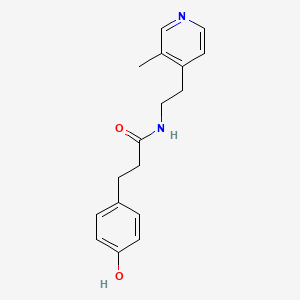 molecular formula C17H20N2O2 B7654954 3-(4-hydroxyphenyl)-N-[2-(3-methylpyridin-4-yl)ethyl]propanamide 