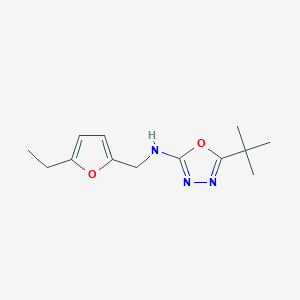 5-tert-butyl-N-[(5-ethylfuran-2-yl)methyl]-1,3,4-oxadiazol-2-amine