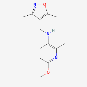 N-[(3,5-dimethyl-1,2-oxazol-4-yl)methyl]-6-methoxy-2-methylpyridin-3-amine