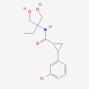 2-(3-bromophenyl)-N-[1-hydroxy-2-(hydroxymethyl)butan-2-yl]cyclopropane-1-carboxamide