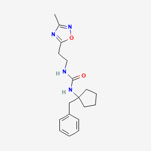 1-(1-Benzylcyclopentyl)-3-[2-(3-methyl-1,2,4-oxadiazol-5-yl)ethyl]urea