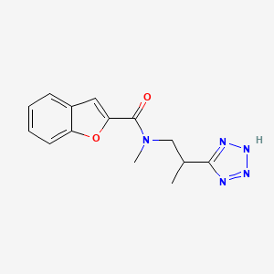 N-methyl-N-[2-(2H-tetrazol-5-yl)propyl]-1-benzofuran-2-carboxamide