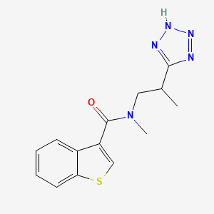 N-methyl-N-[2-(2H-tetrazol-5-yl)propyl]-1-benzothiophene-3-carboxamide