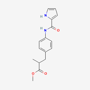 methyl 2-methyl-3-[4-(1H-pyrrole-2-carbonylamino)phenyl]propanoate