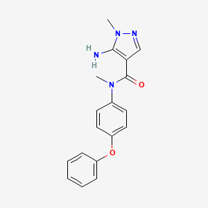 5-amino-N,1-dimethyl-N-(4-phenoxyphenyl)pyrazole-4-carboxamide