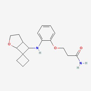 3-[2-(Spiro[2-oxabicyclo[3.2.0]heptane-7,1'-cyclobutane]-6-ylamino)phenoxy]propanamide