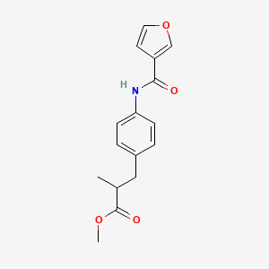 Methyl 3-[4-(furan-3-carbonylamino)phenyl]-2-methylpropanoate