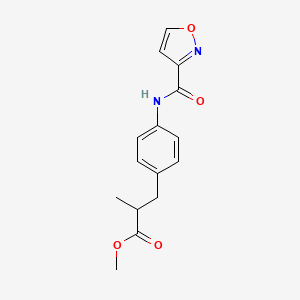 Methyl 2-methyl-3-[4-(1,2-oxazole-3-carbonylamino)phenyl]propanoate