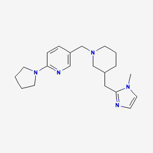 5-[[3-[(1-Methylimidazol-2-yl)methyl]piperidin-1-yl]methyl]-2-pyrrolidin-1-ylpyridine