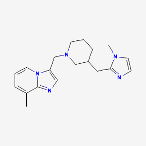 8-Methyl-3-[[3-[(1-methylimidazol-2-yl)methyl]piperidin-1-yl]methyl]imidazo[1,2-a]pyridine