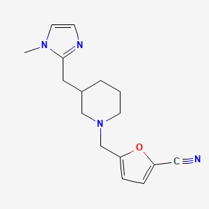 5-[[3-[(1-Methylimidazol-2-yl)methyl]piperidin-1-yl]methyl]furan-2-carbonitrile