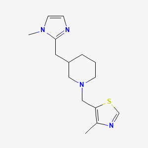 4-Methyl-5-[[3-[(1-methylimidazol-2-yl)methyl]piperidin-1-yl]methyl]-1,3-thiazole