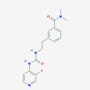 3-[2-[(3-fluoropyridin-4-yl)carbamoylamino]ethyl]-N,N-dimethylbenzamide