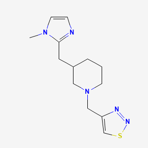 4-[[3-[(1-Methylimidazol-2-yl)methyl]piperidin-1-yl]methyl]thiadiazole