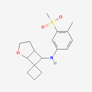 N-(4-methyl-3-methylsulfonylphenyl)spiro[2-oxabicyclo[3.2.0]heptane-7,1'-cyclobutane]-6-amine