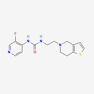 1-[2-(6,7-dihydro-4H-thieno[3,2-c]pyridin-5-yl)ethyl]-3-(3-fluoropyridin-4-yl)urea