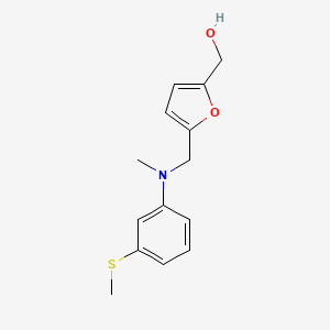 [5-[(N-methyl-3-methylsulfanylanilino)methyl]furan-2-yl]methanol