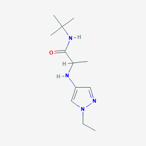 N-tert-butyl-2-[(1-ethylpyrazol-4-yl)amino]propanamide