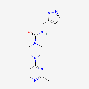 N-[(2-methylpyrazol-3-yl)methyl]-4-(2-methylpyrimidin-4-yl)piperazine-1-carboxamide