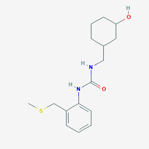 1-[(3-Hydroxycyclohexyl)methyl]-3-[2-(methylsulfanylmethyl)phenyl]urea