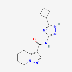 N-(5-cyclobutyl-1H-1,2,4-triazol-3-yl)-4,5,6,7-tetrahydropyrazolo[1,5-a]pyridine-3-carboxamide