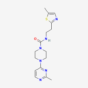 4-(2-methylpyrimidin-4-yl)-N-[2-(5-methyl-1,3-thiazol-2-yl)ethyl]piperazine-1-carboxamide